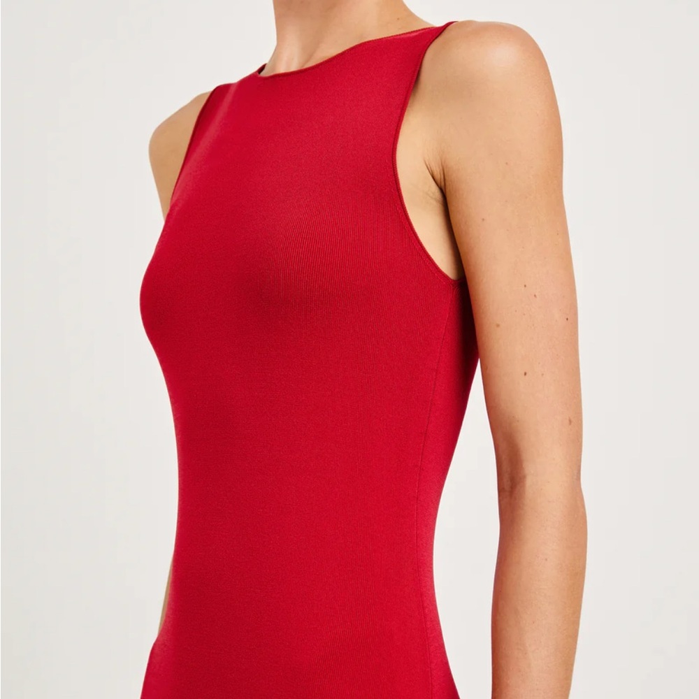 Rails Alora Midi Dress Small - Cherry Red - Picture 6 of 9